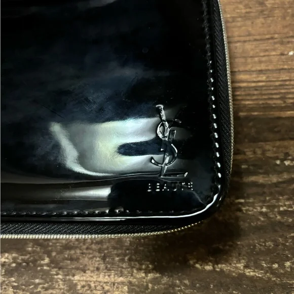 YSL Yves Saint Laurent Travel Zipper Cosmetic Case w/ Primer & Lipstick - New - Picture 5 of 7
